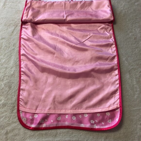 PINK Cherry Blossom Cheongsam Qipao Asian Long Satin Dress Size Small/Medium - Picture 14 of 15